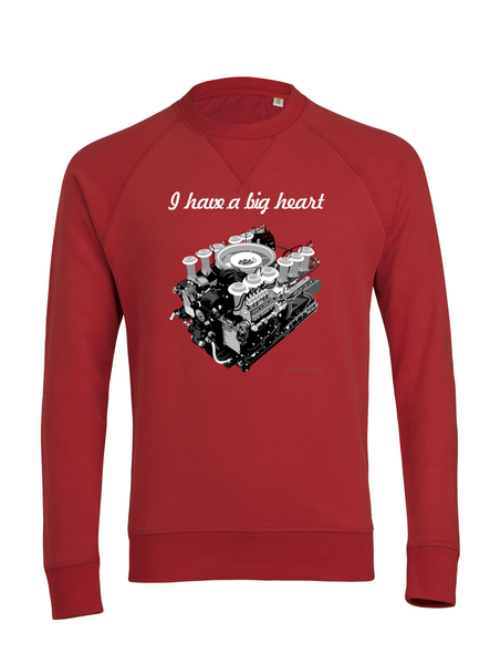 Big Heart - Porsche 917 12-cylinder boxer motor Sweatshirt